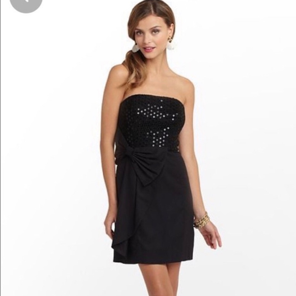 Lilly Pulitzer black formal dress